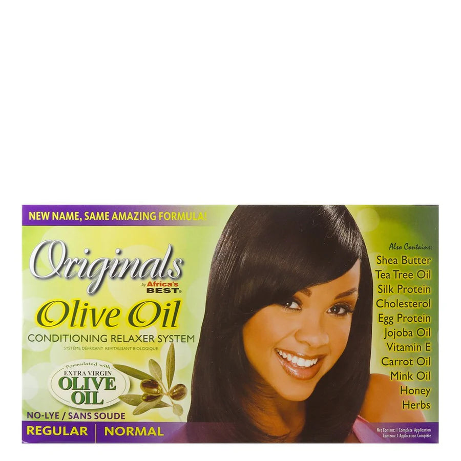 Africa's Best Olive Oil Relaxer Kit, Regular/Normal