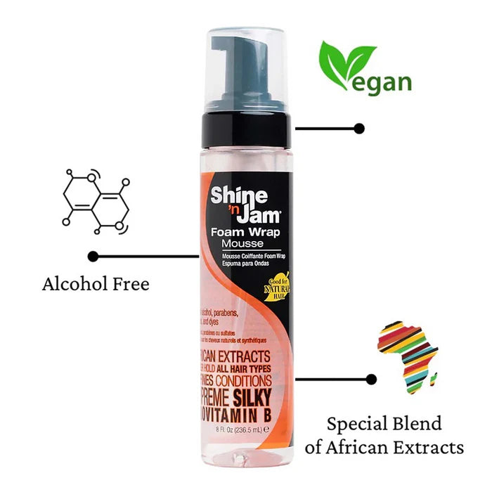 Ampro Pro STYL Shine n' Jam Foaming Wrap Mousse 8oz
