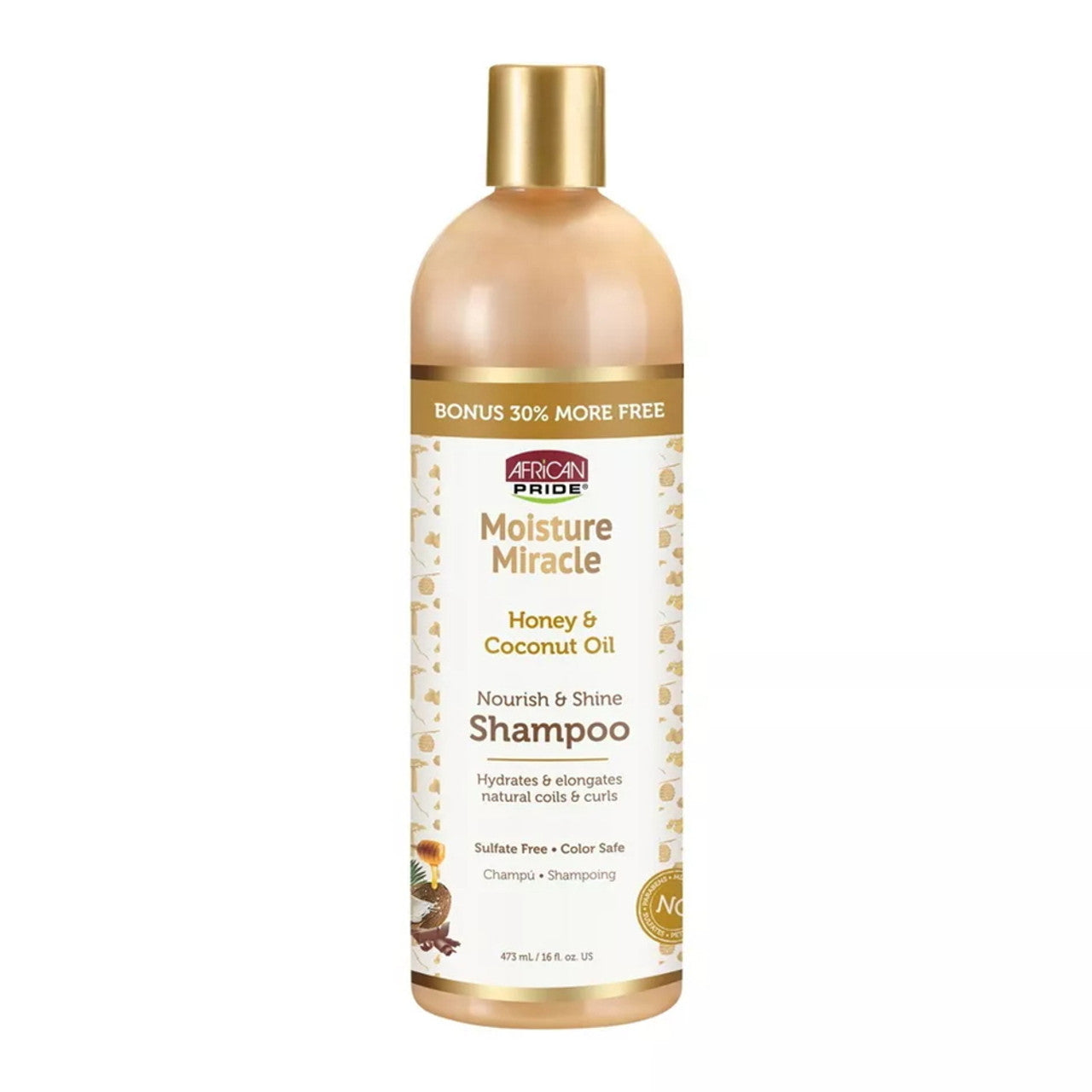 African Pride Moisture Miracle Honey & Coconut Oil Shampoo 16oz
