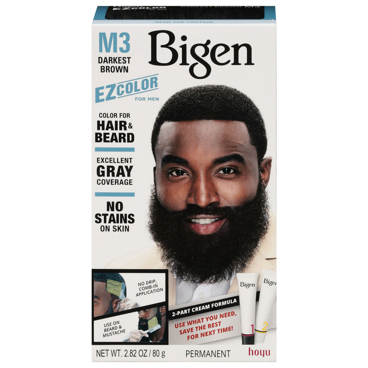 Bigen Ez Color For Men, Real Darkest Brown