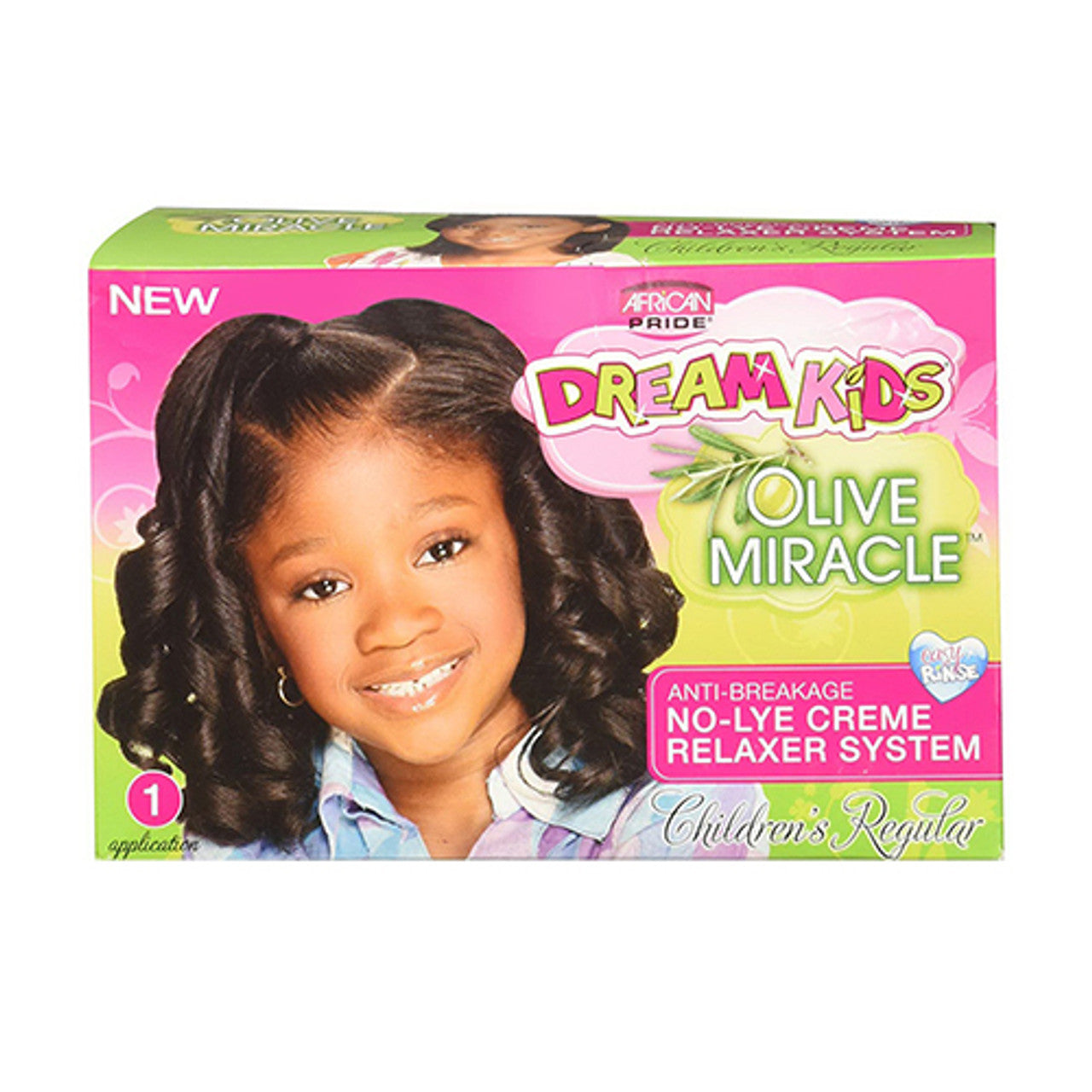 African Pride Dream Kids Olive Miracle Relaxer Regular - 1 Kit