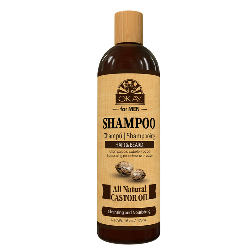Okay for MEN Castor Oil Hair & Beard Shampoo  16oz