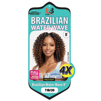 Bobbi Boss Brazilian Pre-Looped Crochet Braids - WATER WAVE 8" 4X