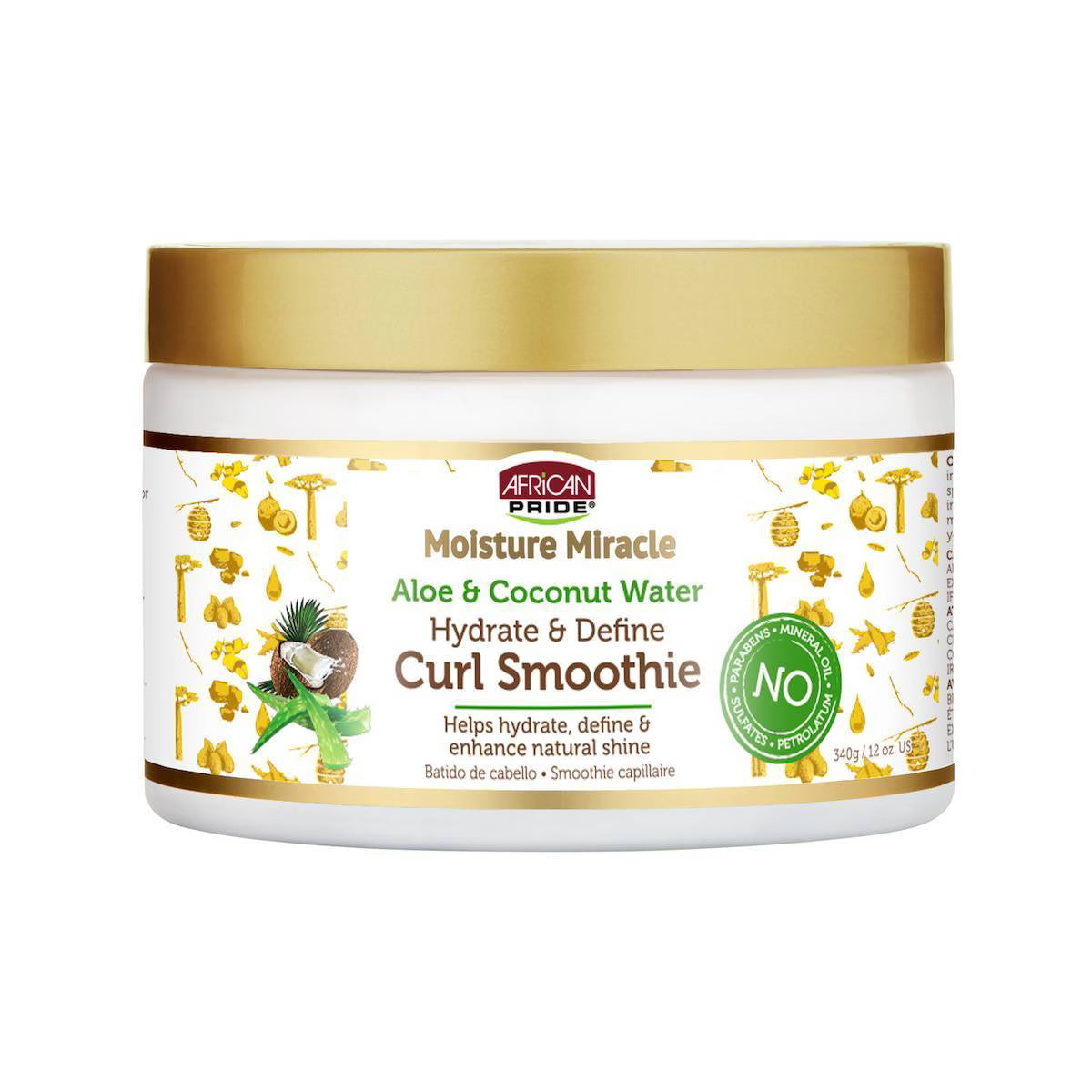 African Pride Moisture Miracle Aloe & Coconut Curl Smoothie 12oz