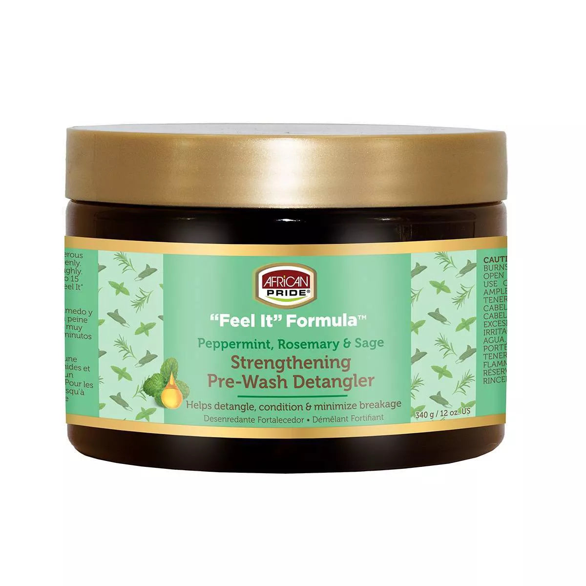African Pride Feel It Formula Strengthening Pre-Wash Detangler 12oz