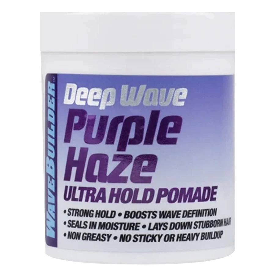 WAVEBUILDER-POMADE DEEP WAVE PURPLE HAZE ULTRA HOLD  3oz