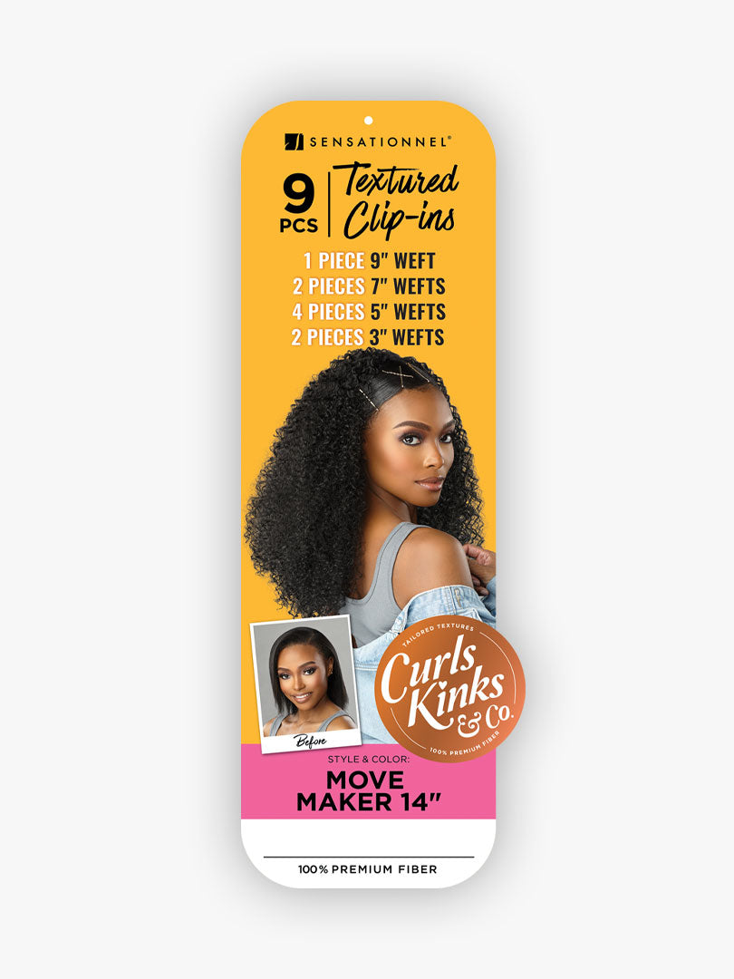 CURLS KINKS & CO CLIP-IN MOVE MAKER 14"