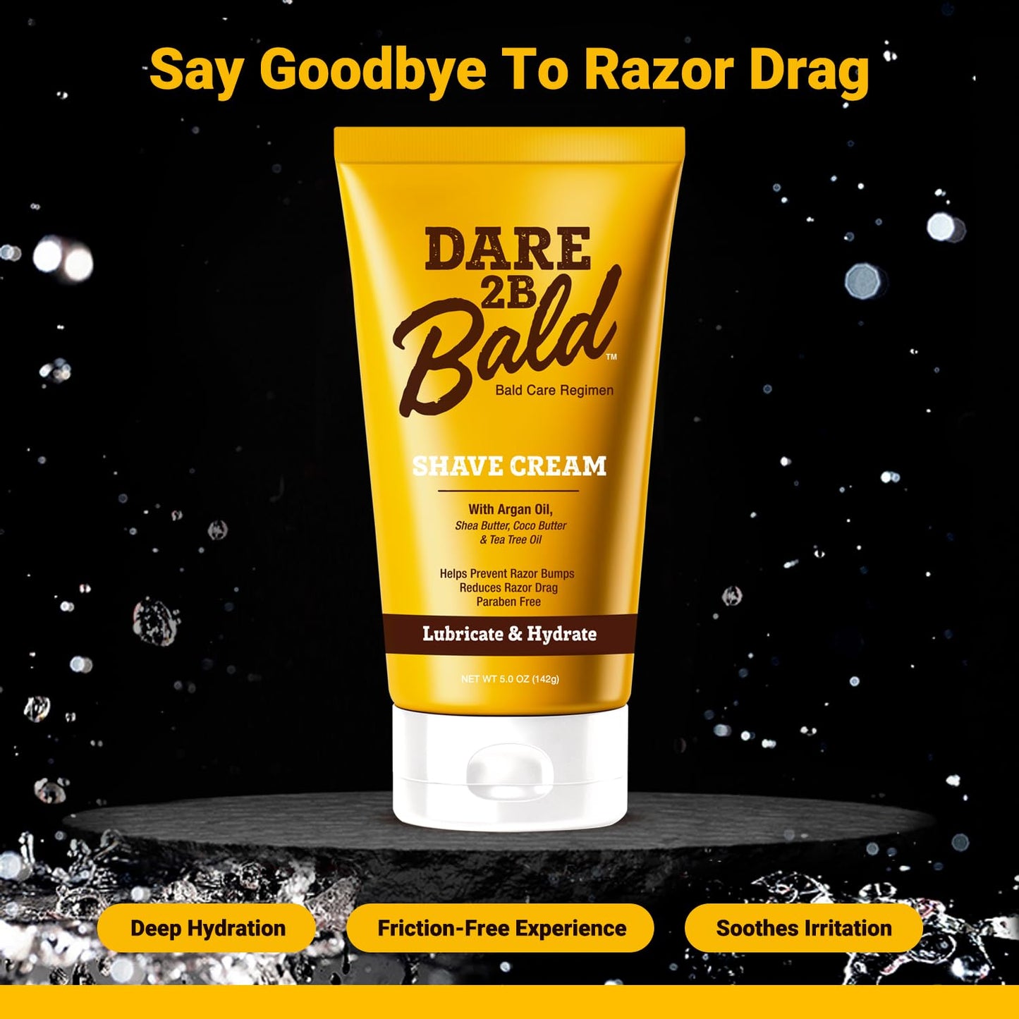 High Time Dare 2B Bald Moisturizing Shave Cream 5oz