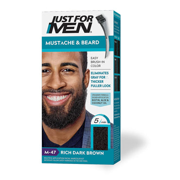Just For Men Mustache & Beard, Rich Dark Brown, M-47