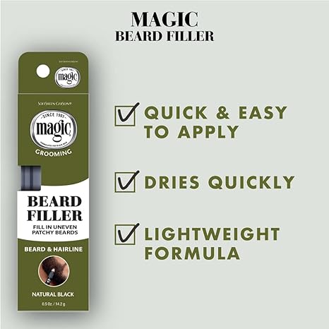 SoftSheen-Carson Magic Grooming Beard Filler Pencil Brush Nat-Blk 0.5oz