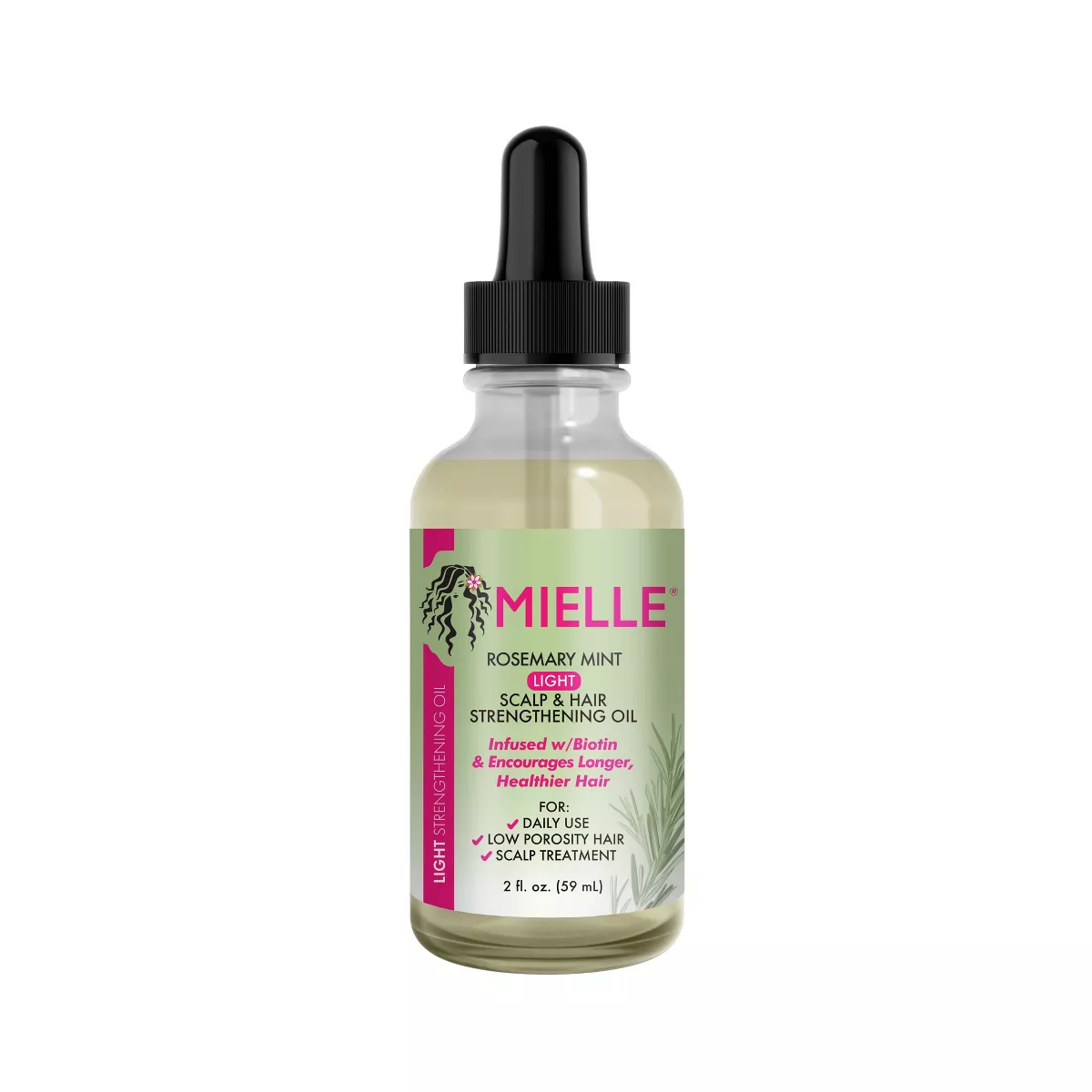 Mielle Rosemary Mint Scalp & Hair Strengthening Oil Light 2oz