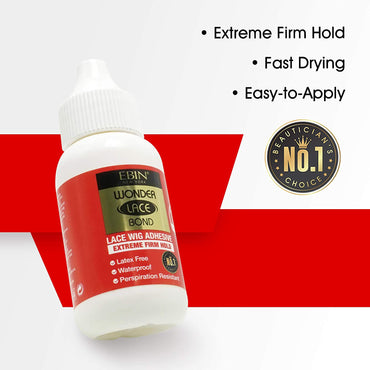 Ebin Wonder Lace Bond  Extreme Firm Hold 1.18 oz