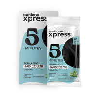Motions Xpress Permanent Hair Color Shampoo Natural Black – 5 Minute