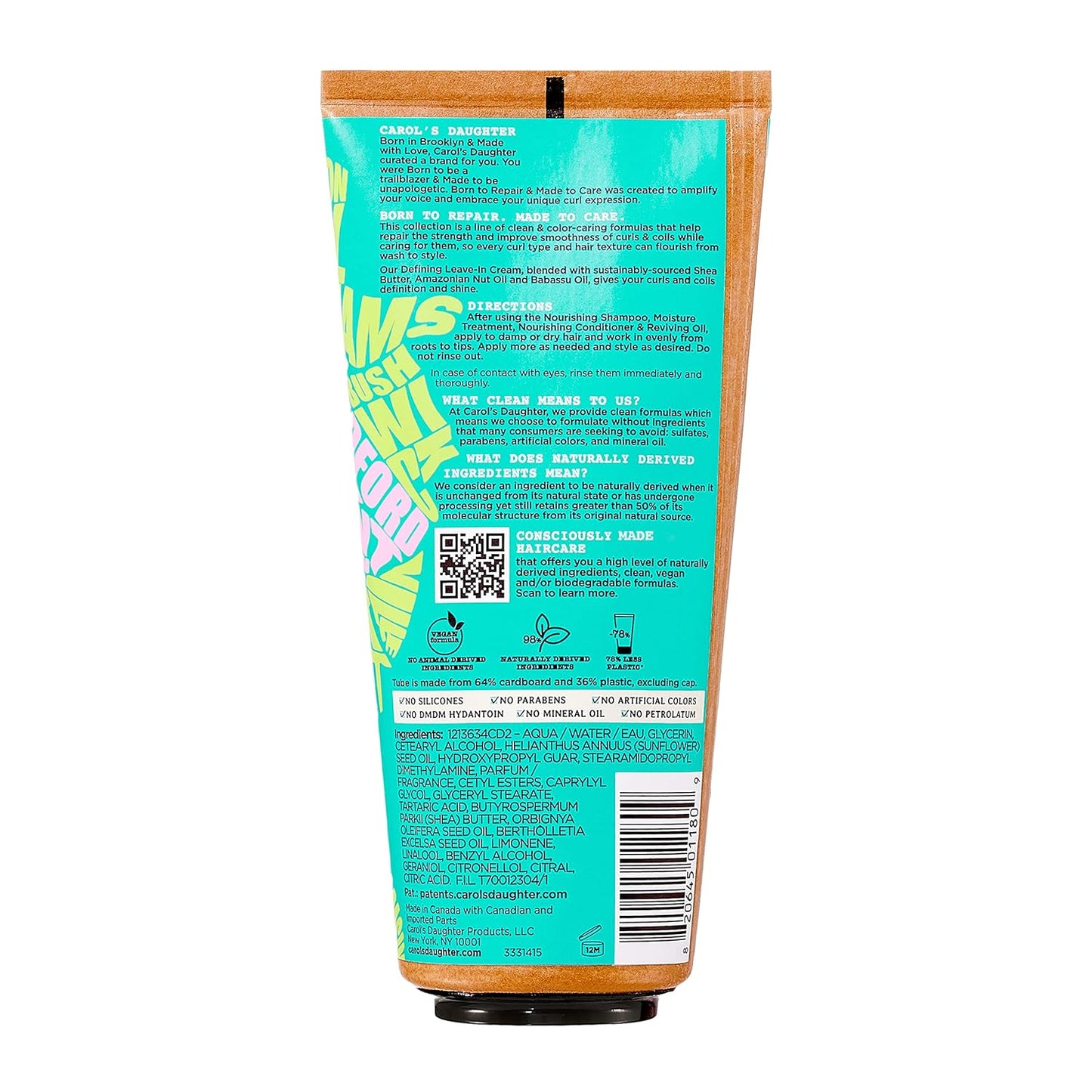 Carol's Daughter Born To Repair Curl Defining Leave-In Cream 6.8oz