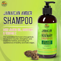 Jamaican Amber Rosemary Shampoo For Hair Growth 12oz