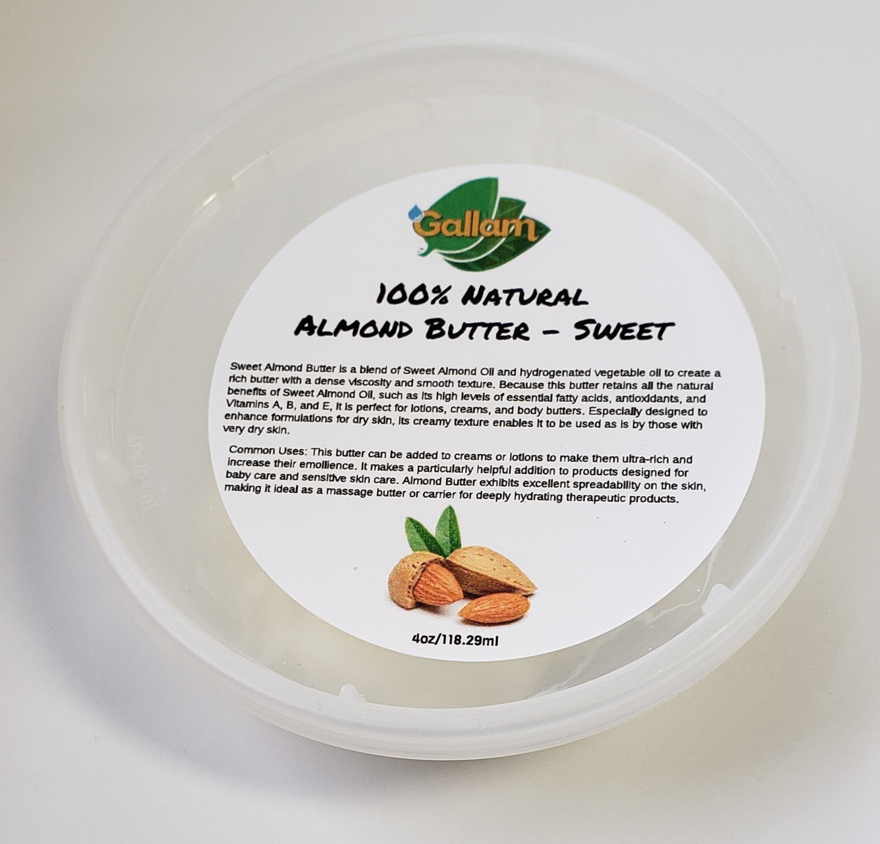 Gallam Natural Almond Butter 4oz