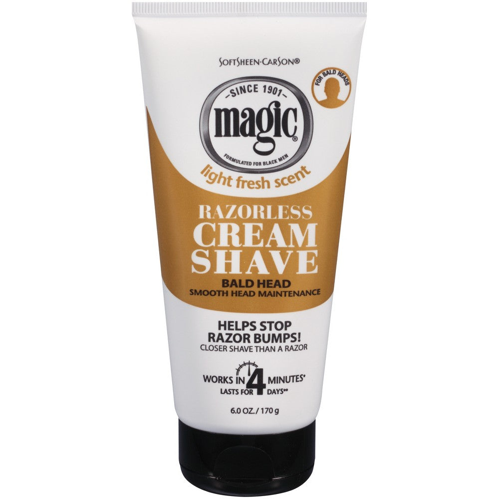 Magic Razorless Shave Bald Head 6oz