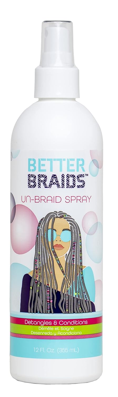 Better Braids Un-Braid Spray Detangler 12oz