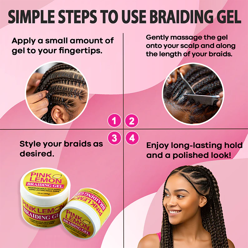 Pink Lemon Braiding Gel