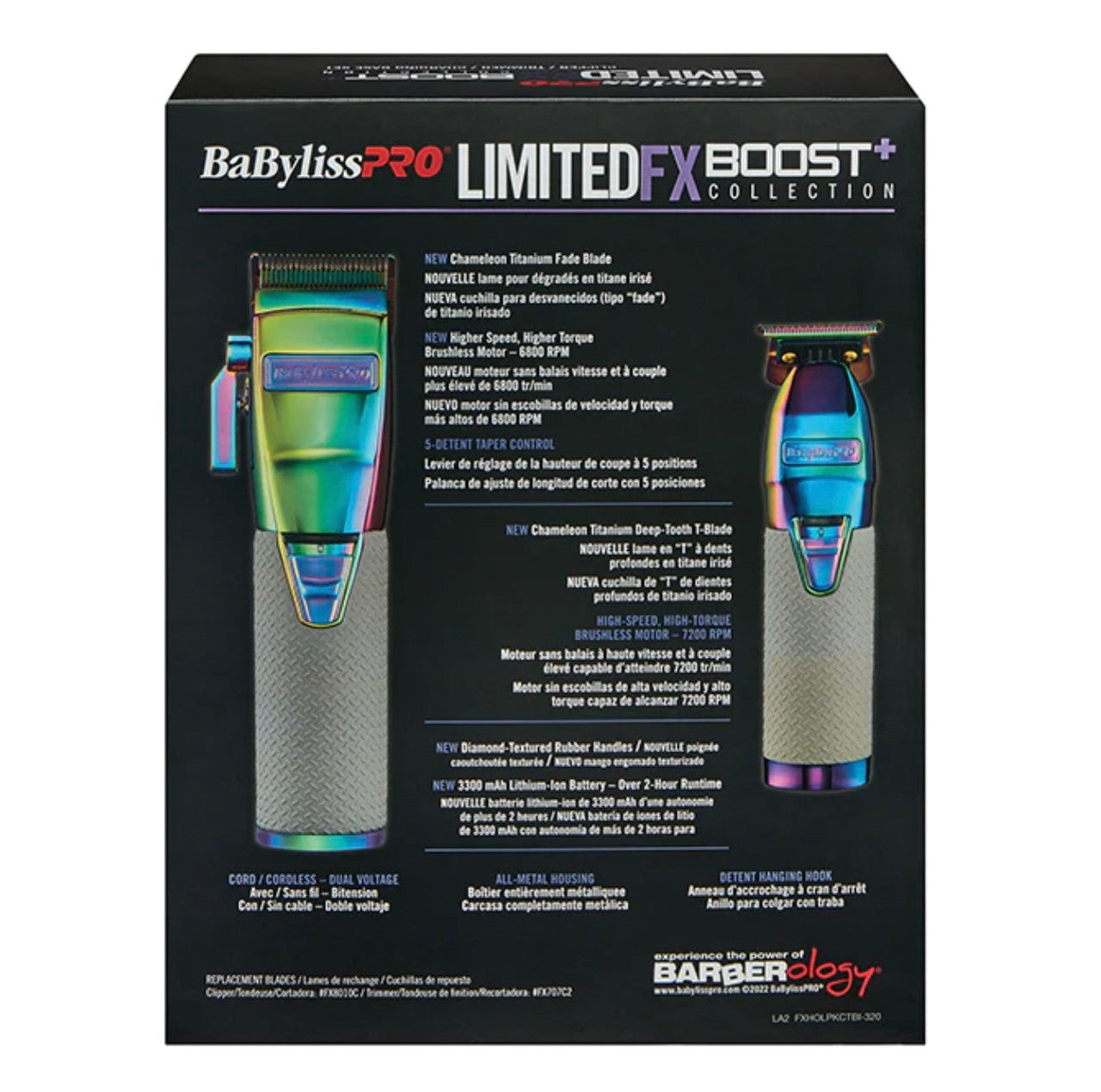 Babyliss Pro Limited FX Boost+ Chameleon Clipper & Trimmer Combo