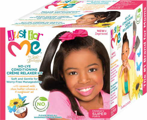 Just For Me No-Lye Cond Creme Relaxer Kit Super