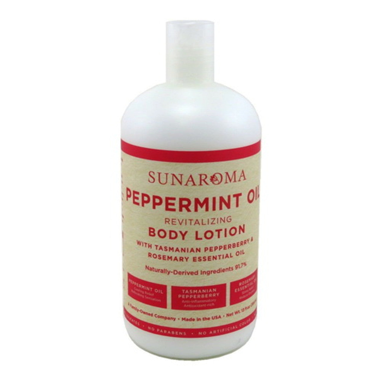 Sunaroma Peppermint Oil Revitalizing Body Lotion, 13oz
