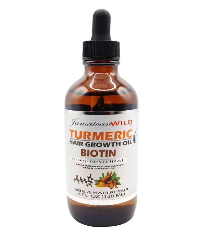 Jamaican Wild Turmeric Biotin Hair Growth Oil 4oz