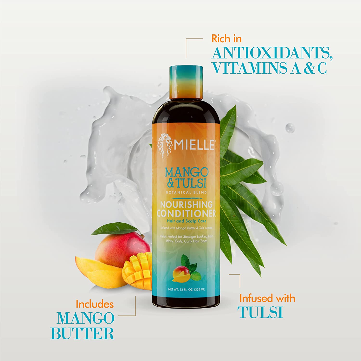 Mielle Organics Mango & Tulsi Nourishing Conditioner 12oz