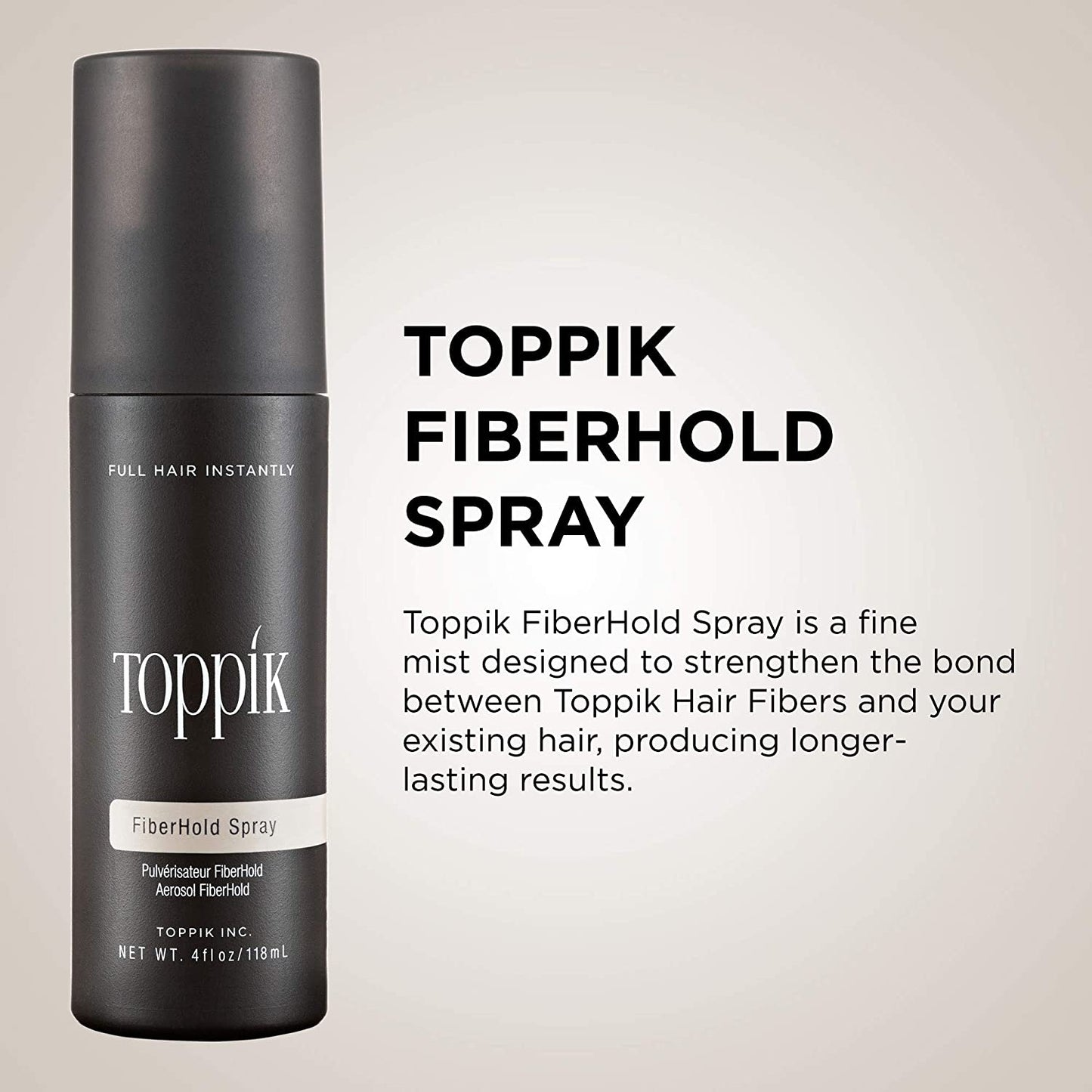 Toppik FiberHold Spray Unscented, 4oz