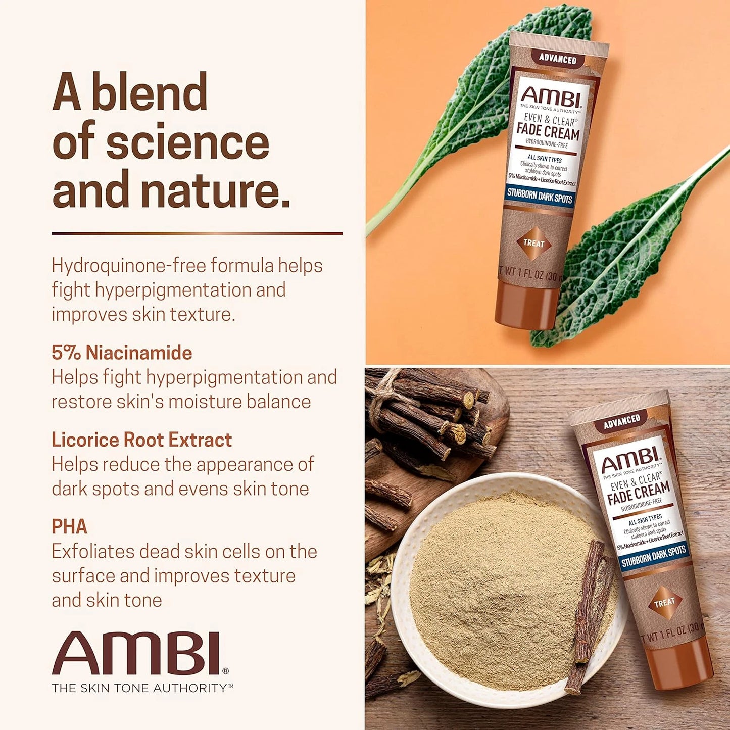 Ambi Even And Clear Advanced Fade Cream, 1 Oz