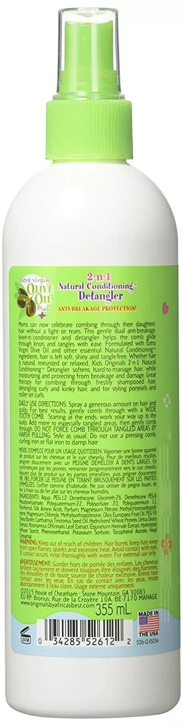 Africa's Best Kids Organics 2-n-1 Natural Conditioning Detangler 12 oz