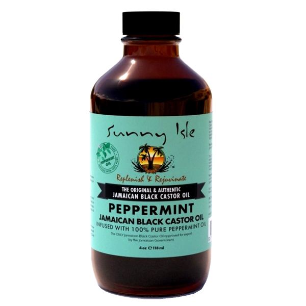 Sunny Isle Jamaican Black Castor Oil with Peppermint 4oz