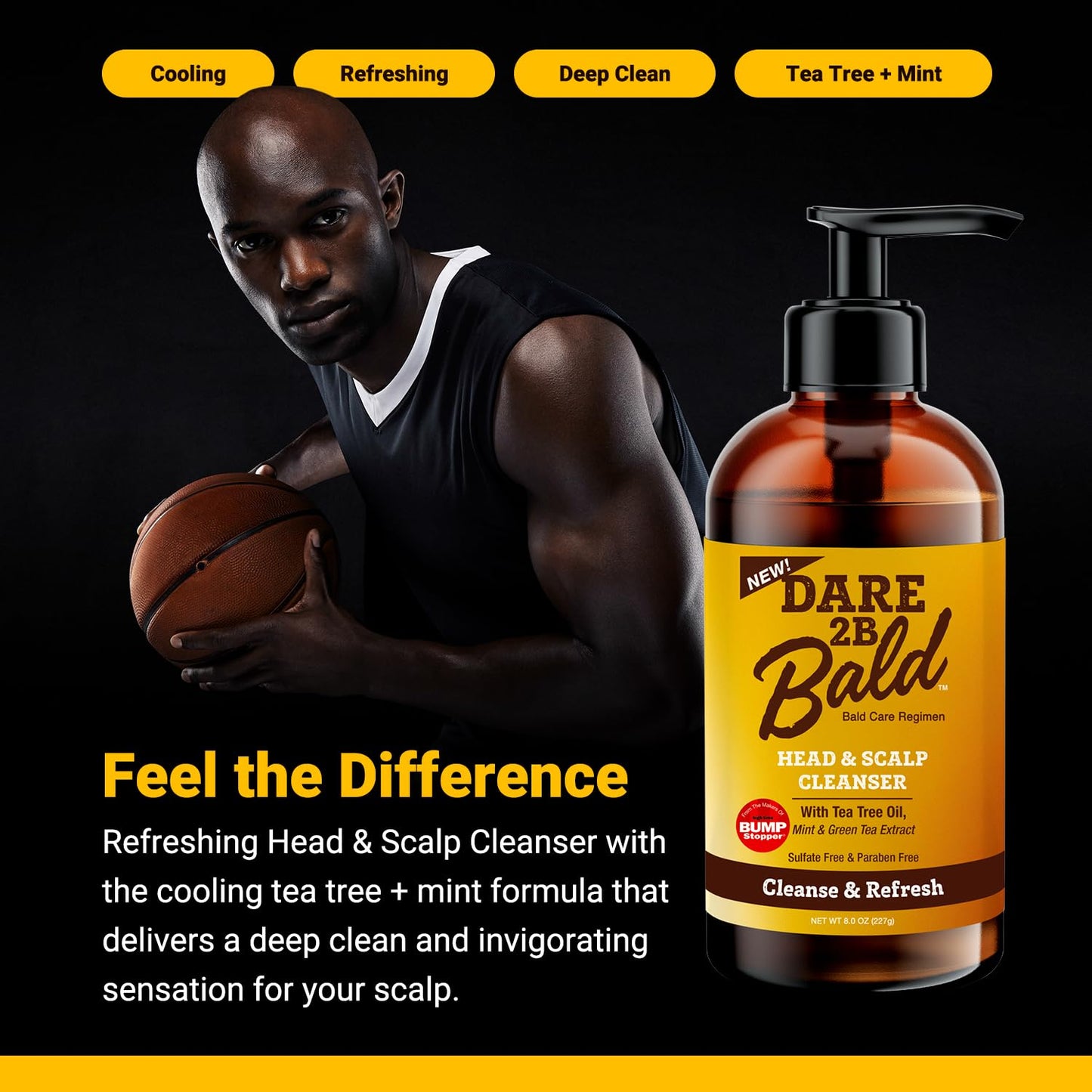 Dare 2B Bald Head and Scalp Cleanser 8oz