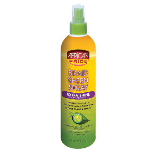 African Pride  Braid Sheen Spray Extra Shine 12oz
