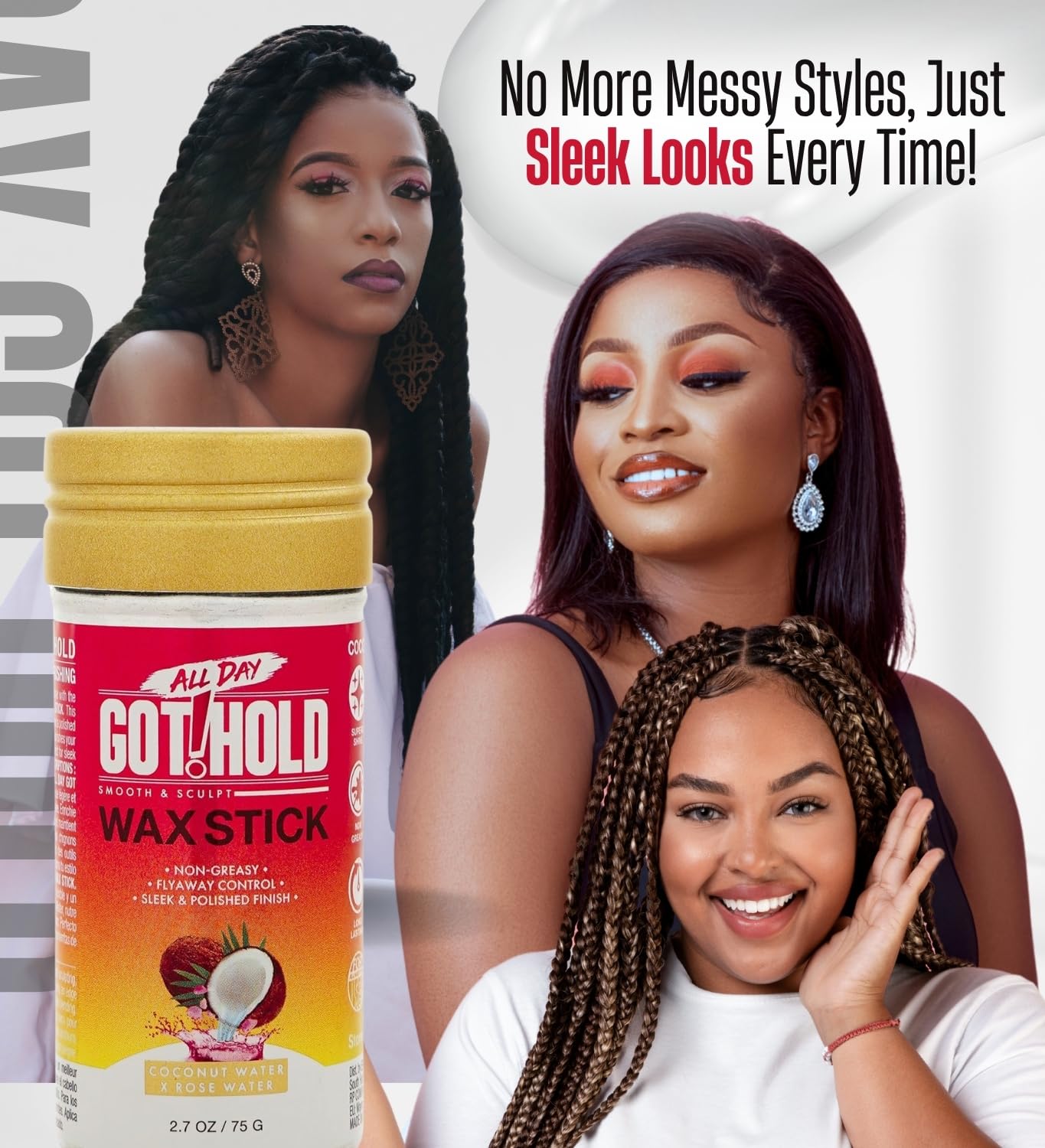 All Day Got2Hold Wax Stick – Coconut 2.7oz