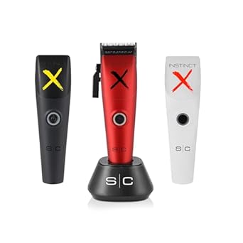 Stylecraft Instinct Professional IN2 Vector Motor Cordless Hair Clipper with Intuitive Torque Control, 3 Modular Lids