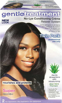 Gentle Treatment No-Lye Conditioning Creme Relaxer Kit Twin Pack Super