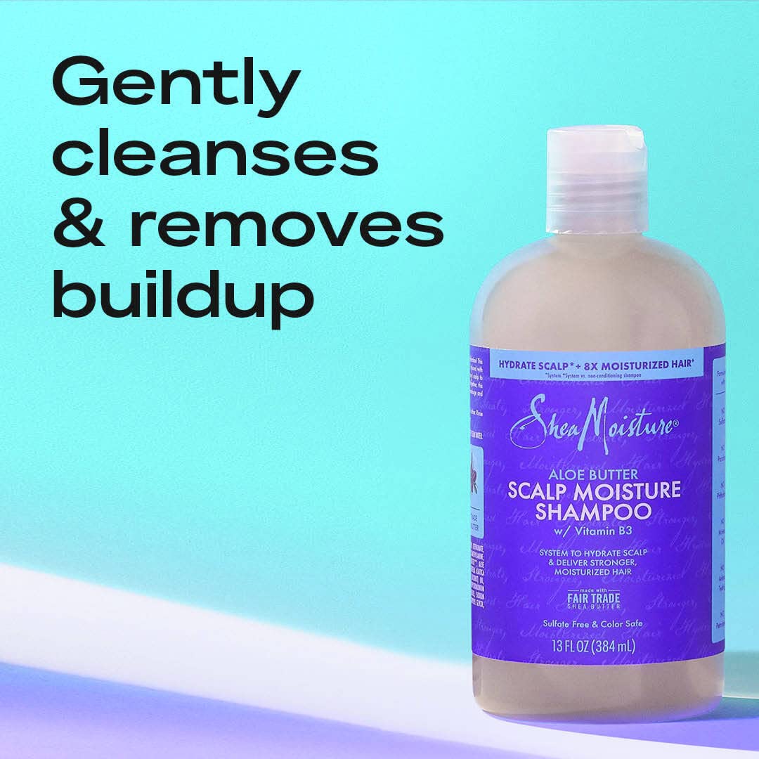 SheaMoisture Scalp Moisture Shampoo Aloe Butter & Vitamin B3 13oz