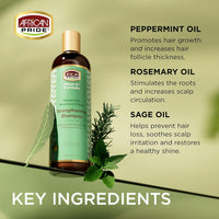 African Pride Feel It Formula, Hair Strengthening Shampoo 12oz