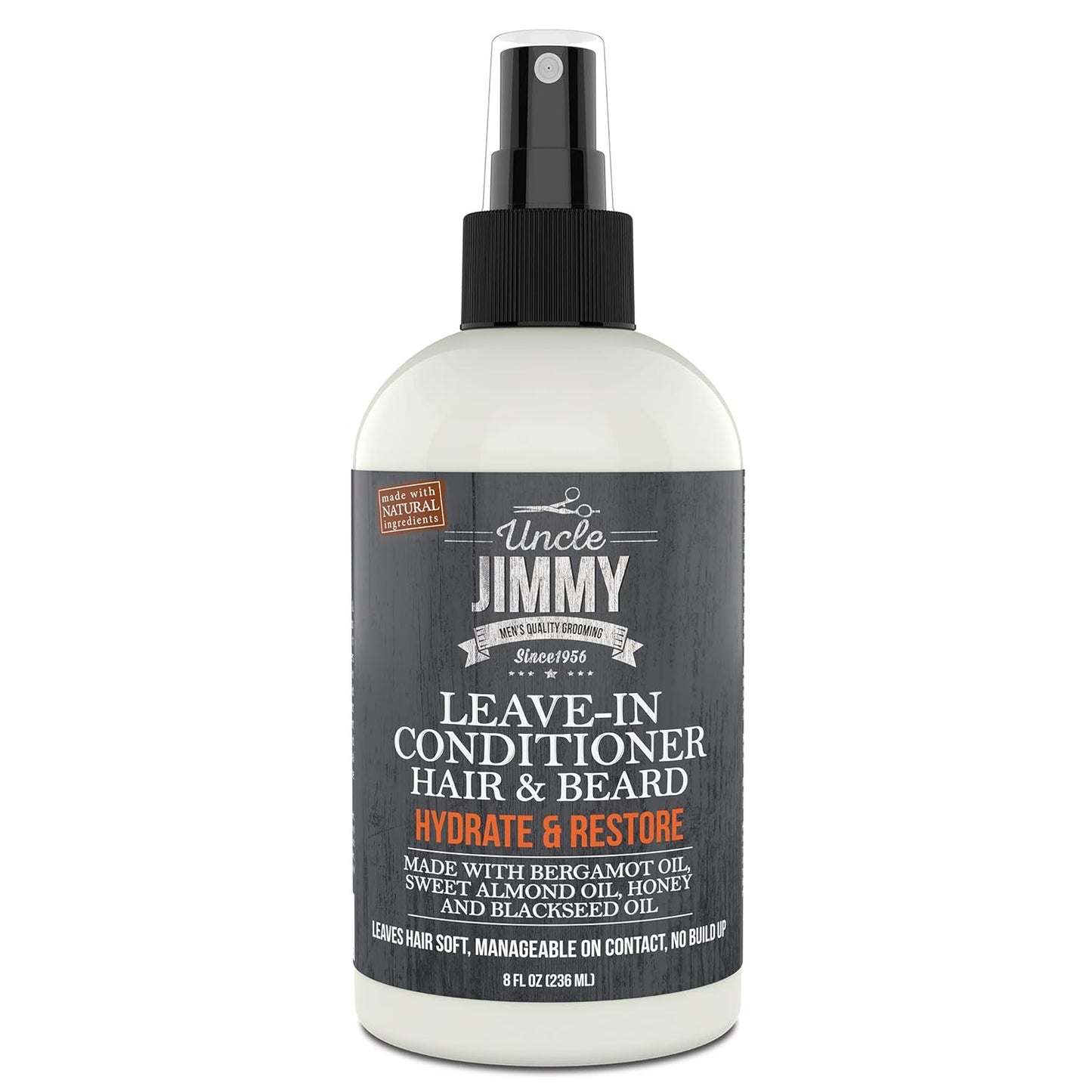 UNCLE JIMMY Hair & Beard Leave-In Conditioner 8oz